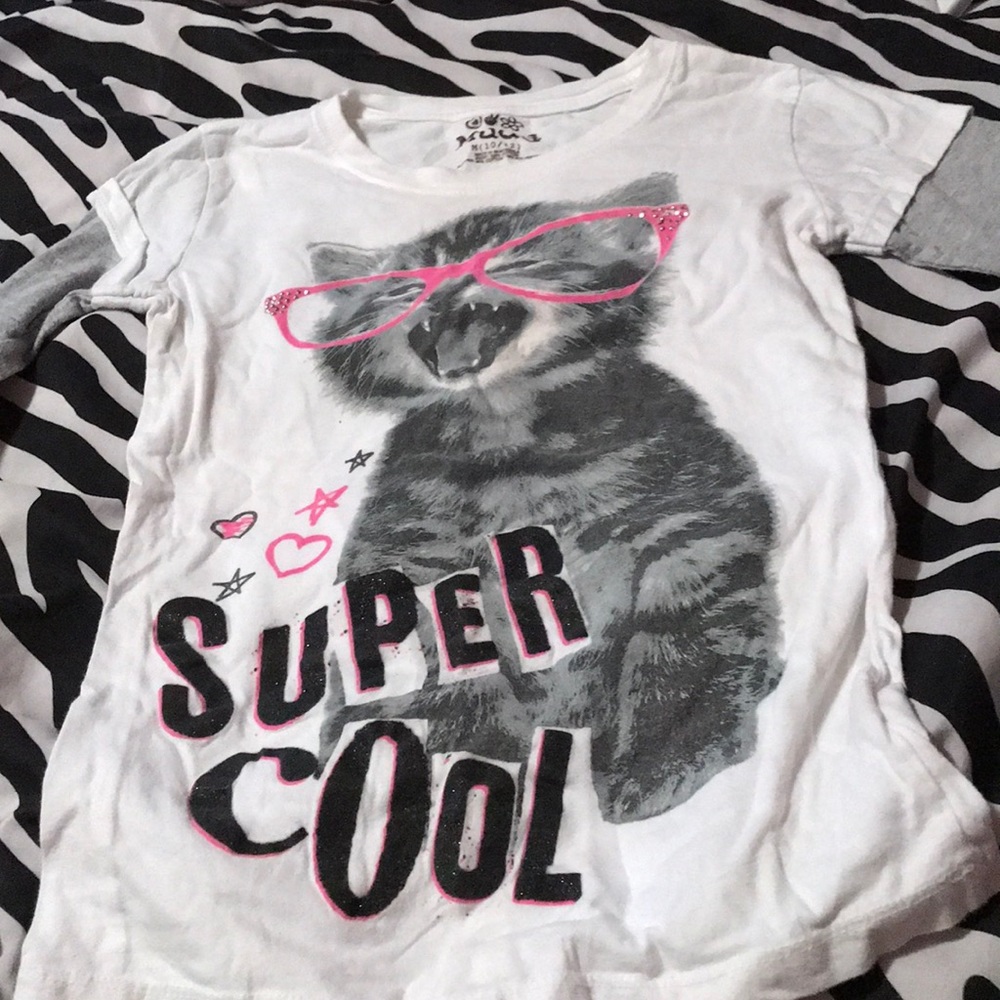 Super Cool Cat Long sleeve tee.